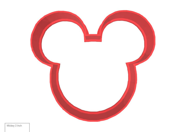 Mickey Mouse Ears 3D Printed Cookie Cutter