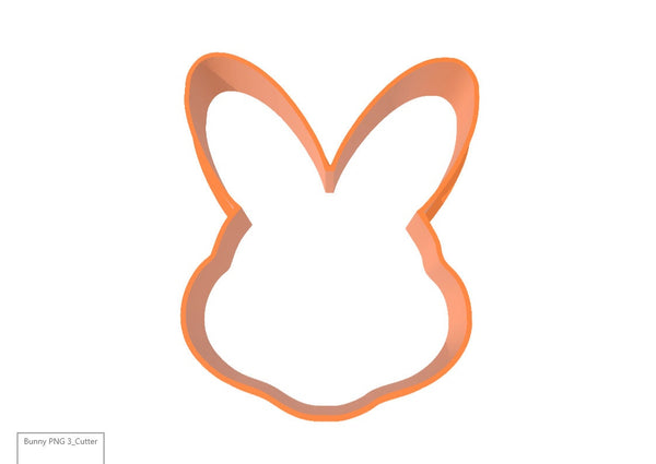 Easter Bunny Head 3D Printed Cookie Cutter