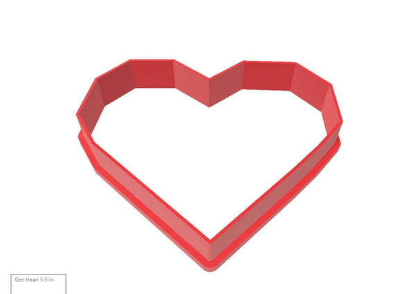 Love Heart Cookie & Fondant Cutter (Style 2)