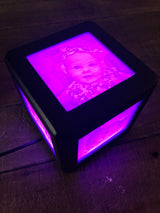 Personalised Lithophane LED Photo Cube Lamp — 3 Colours