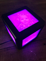 Personalised Lithophane LED Photo Cube Lamp — USB Powered