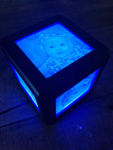 Personalised Lithophane LED Photo Cube Lamp — USB Powered