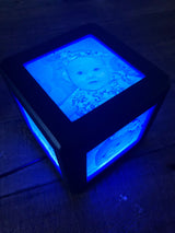 Personalised Lithophane LED Photo Cube Lamp — RGB-W Remote Base
