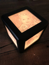 Personalised Lithophane LED Photo Cube Lamp — 3 Colours