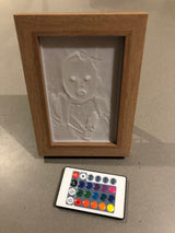 Personalised Lithophane LED Baby Photo Frame — USB or Battery