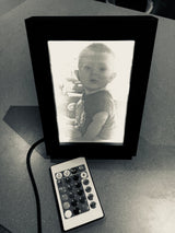 Personalised Lithophane LED Baby Photo Frame — USB or Battery