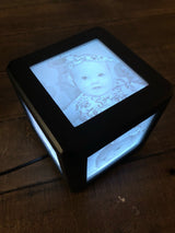 Personalised Lithophane LED Photo Cube Lamp — 3 Colours