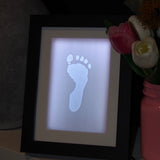 Personalised Lithophane LED Baby Photo Frame — Timber or Black