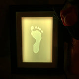 Personalised Lithophane LED Baby Photo Frame — Timber or Black