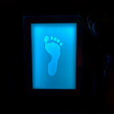 Personalised Lithophane LED Baby Photo Frame — Timber or Black
