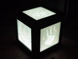 Personalised Lithophane LED Photo Cube Lamp — USB Powered
