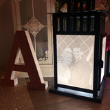 Personalised Lithophane Large LED Lantern — 4 Portrait Panels