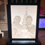 Personalised Lithophane Large LED Lantern — 4 Portrait Panels