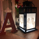 Personalised Lithophane Large LED Lantern — 4 Portrait Panels