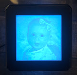 Personalised Lithophane LED Photo Cube Lamp — RGB-W Remote Base