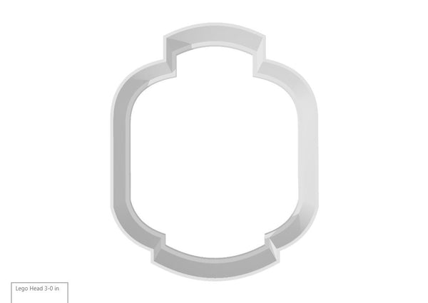 LEGO Man Head 3D Printed Cookie Cutter
