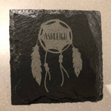 Custom Laser Engraved Natural Slate Coaster
