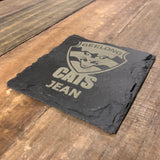 Custom Laser Engraved Natural Slate Coaster