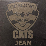Custom Laser Engraved Natural Slate Coaster
