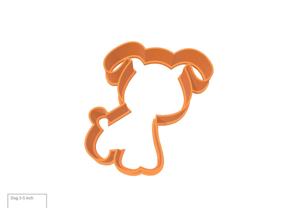 Puppy Dog 3D Printed Cookie Cutter