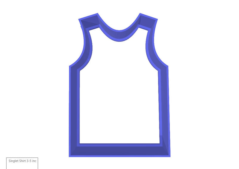 Jersey / Singlet 3D Printed Cookie Cutter