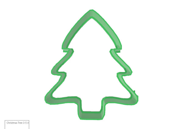 Christmas Tree 3D Printed Cookie Cutter