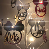Personalised Minnie Mouse Acrylic, Plywood or MDF Bauble