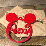 Personalised Mickey & Minnie Mouse Bauble — Standard Colours