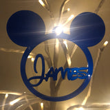 Personalised Mickey & Minnie Mouse Bauble — Standard Colours