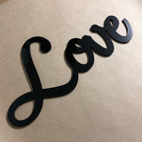 Personalised Acrylic, MDF or Plywood "Love" Word Wall Decoration