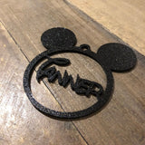 Personalised Mickey & Minnie Mouse Bauble — Standard Colours