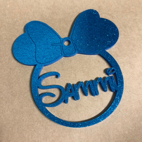 Personalised Mickey & Minnie Mouse Bauble — Standard Colours