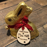 Personalised Easter Teacher Engraved Plywood Gift Tag