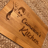 Personalised Laser Engraved Bamboo Serving / Chopping Board