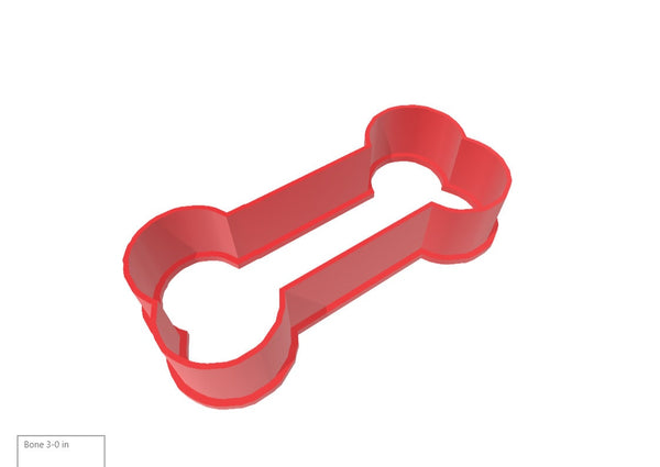 Dog Bone 3D Printed Cookie Cutter