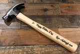Personalised Laser Engraved Hammer — Choice of Designs