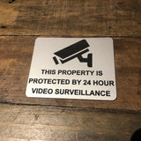 CCTV Property Surveillance Engraved Acrylic Plaque Sign
