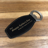 Personalised Leatherette Magnetic Bottle Opener