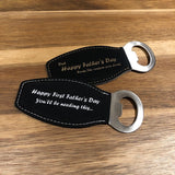 Personalised Leatherette Magnetic Bottle Opener