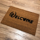 Mickey Mouse Inspired Natural Coir Welcome Door Mat