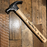 Personalised Laser Engraved Hammer — Choose Your Font