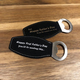 Personalised Leatherette Magnetic Bottle Opener