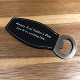 Personalised Leatherette Magnetic Bottle Opener