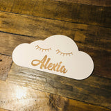 Personalised Cloud Name Sign — Nursery & Kids Room