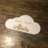Personalised Cloud Name Sign — Nursery & Kids Room