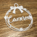 Personalised Acrylic Christmas Bauble Ornament