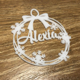Personalised Acrylic Christmas Bauble Ornament