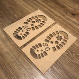 Santa Boot Print Christmas Eve Stencils