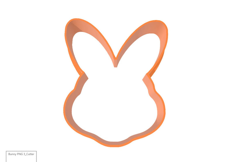 Easter Bunny Head 3D Printed Cookie Cutter