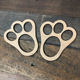 Easter Bunny Paw Print Stencils